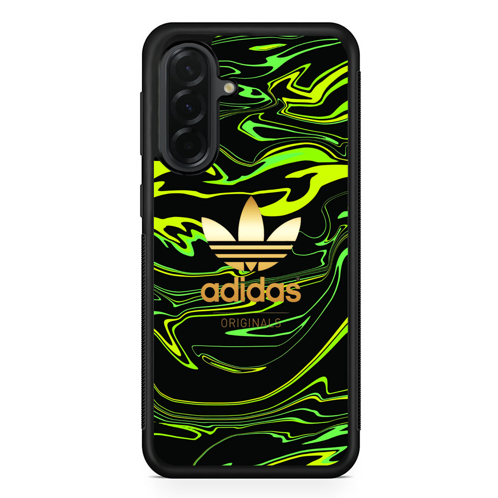 Adidas Green Moss Line Samsung Galaxy A36 Case | Slim Samsung Galaxy A36 Protective Case