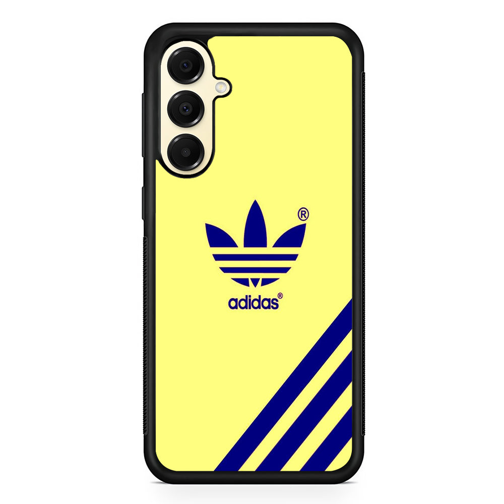 Adidas Yellow Dusk Samsung Galaxy A16 Case | Slim Rubber Case for Samsung Galaxy A16