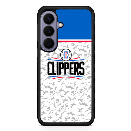 NBA Los Angeles Clippers Logo Samsung Galaxy S26 Case | Durable Rubber Case for Samsung Galaxy S26