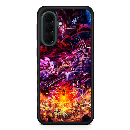 One Piece Luffy VS Kaido Samsung Galaxy A37 Case | Samsung Galaxy A37 Rubber Phone Case