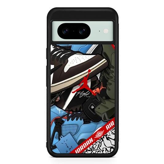 Air Jordan Flight Attention Google Pixel 8 Case | Durable Protective Cover for Google Pixel 8