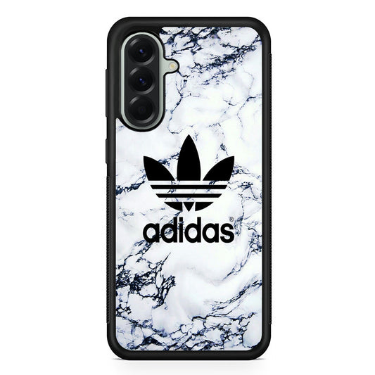 Adidas White Marble Samsung Galaxy A56 Case | Samsung Galaxy A56 Rubber Protective Case