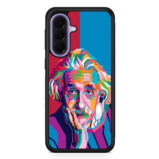 Albert Einstein Pop Art Illustration Samsung Galaxy A57 Case | Slim Samsung Galaxy A57 Rubber Case