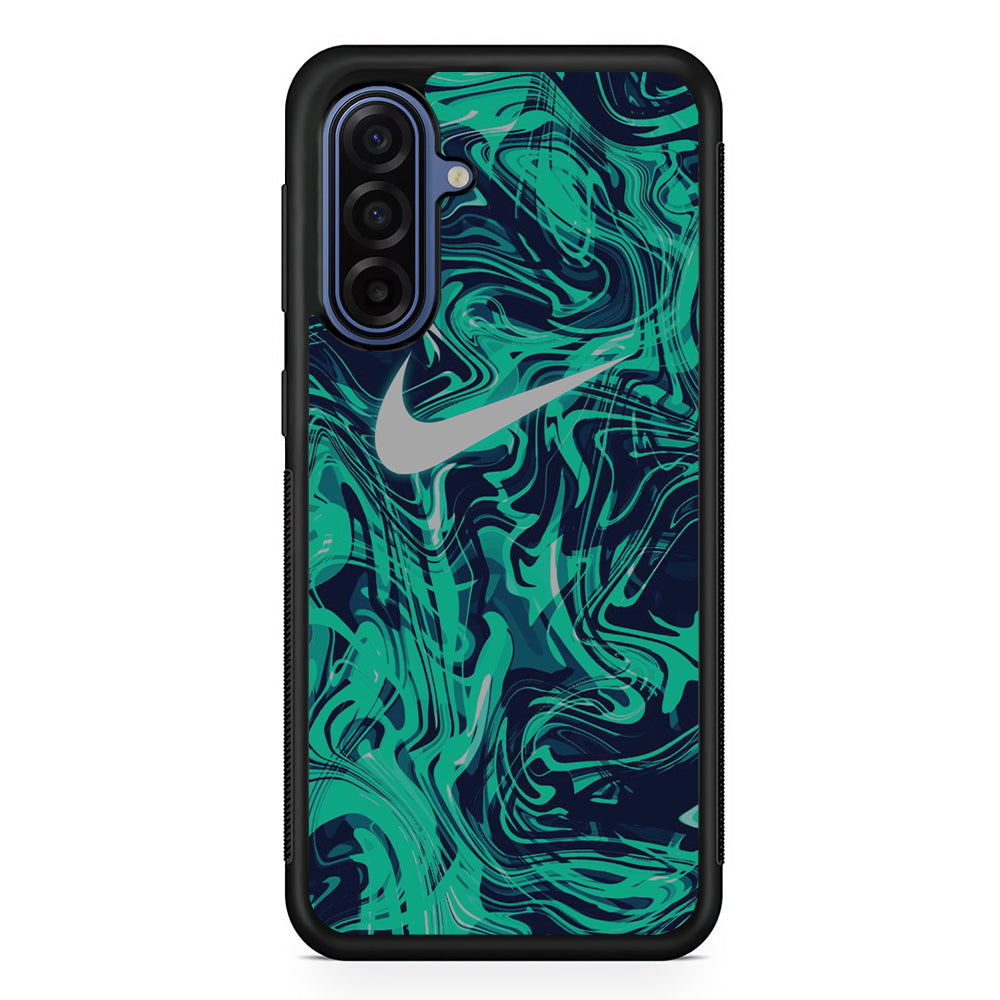 Nike Logo Tosca Marble Samsung Galaxy A17 Case | Samsung Galaxy A17 Protective Rubber Case