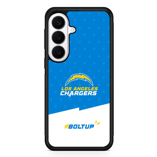 NFL Los Angeles Chargers Pattern Samsung Galaxy S26 Plus Case | Slim Protective Cover for Samsung Galaxy S26 Plus