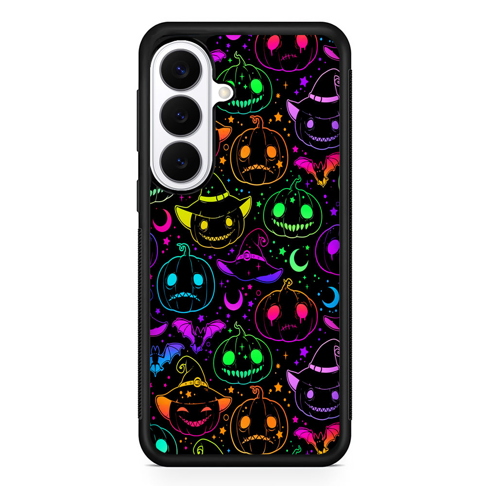 Halloween Pumpkins and Flying Bats Samsung Galaxy S26 Plus Case | Slim Protective Cover for Samsung Galaxy S26 Plus