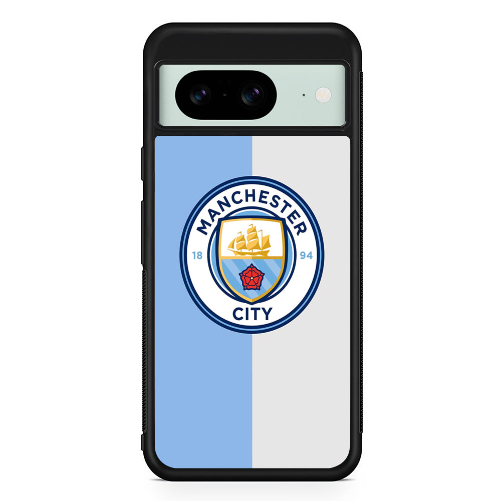 Manchester City Colour Of Pride Google Pixel 8 Case | Durable Protective Cover for Google Pixel 8