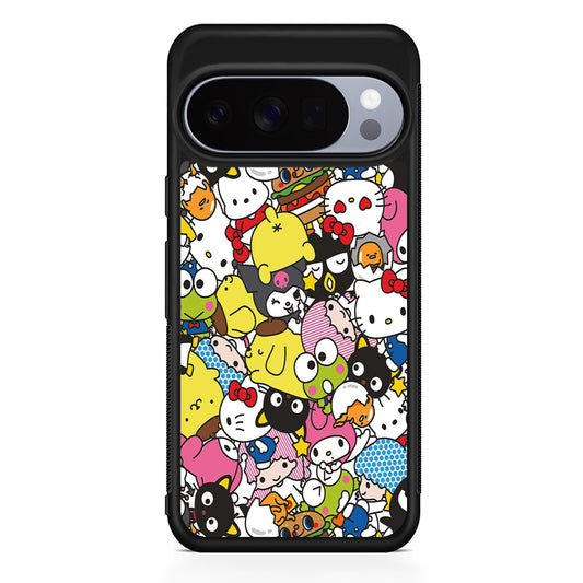 Hello Kitty and Friends Doodle Google Pixel 10 Pro Case | Slim Google Pixel 10 Pro Rubber Case