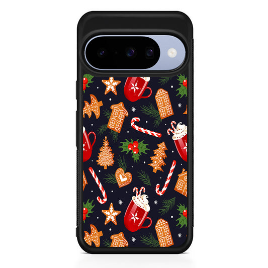 Christmas Ornaments Aesthetic Google Pixel 10 Case | Google Pixel 10 Rubber Protective Case