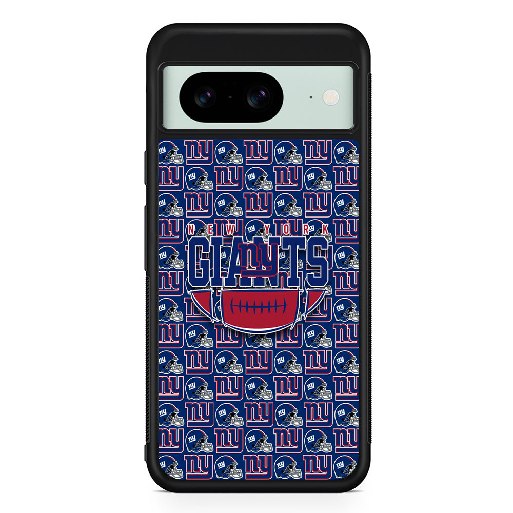 NFL New York Giants Wall Patern Google Pixel 8 Case | Durable Protective Cover for Google Pixel 8