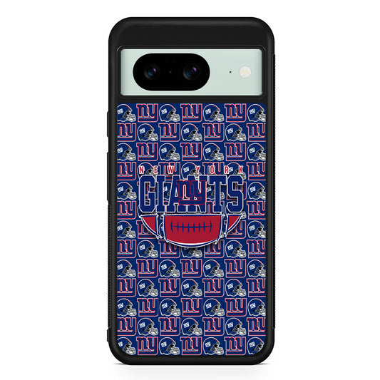 NFL New York Giants Wall Patern Google Pixel 8 Case | Durable Protective Cover for Google Pixel 8