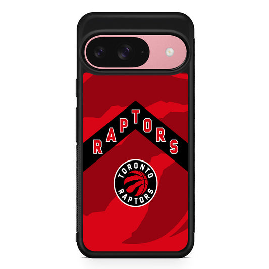 NBA Toronto Raptors Red Google Pixel 9 Case | Google Pixel 9 Protective Rubber Case