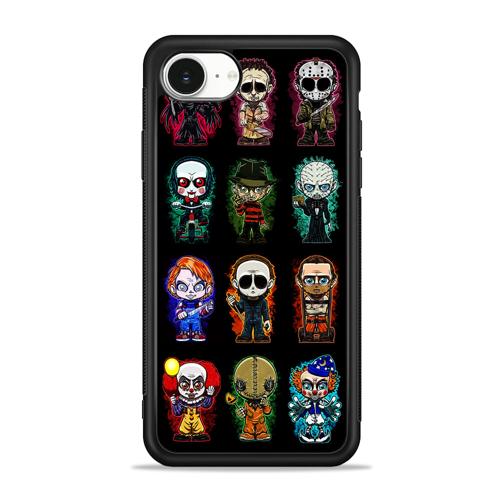Scary Movie Horror Chibi iPhone 16e Case | Protective Phone Cover