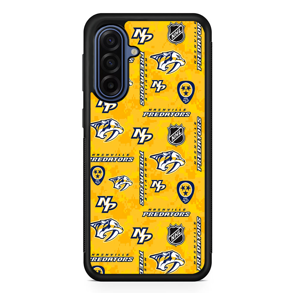NHL Nashville Predators Pixel Samsung Galaxy A17 Case | Slim Protective Phone Cover