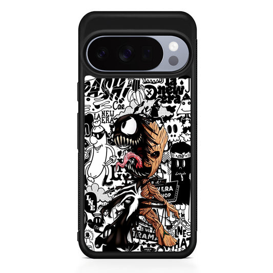 Groot x Venom Fusion Mode Google Pixel 10 Pro Case | Slim Google Pixel 10 Pro Rubber Case