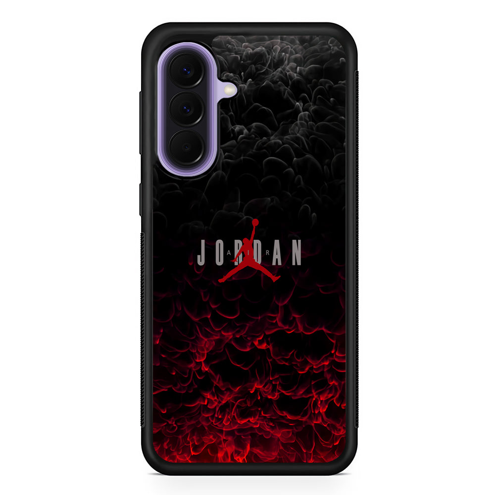 Air Jordan Light The Smoke Samsung Galaxy A57 Case | Slim Samsung Galaxy A57 Rubber Case