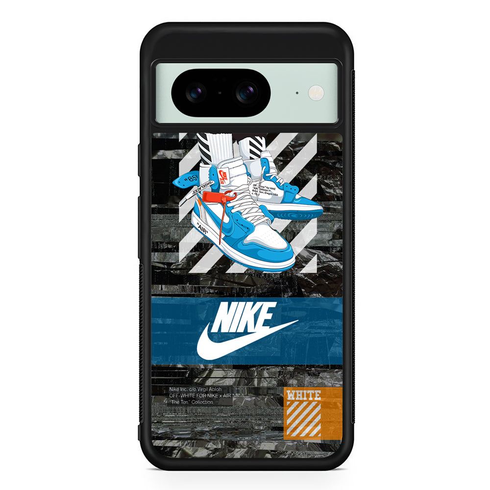 Nike Virgil Extension Google Pixel 8 Case | Slim Rubber Case for Google Pixel 8