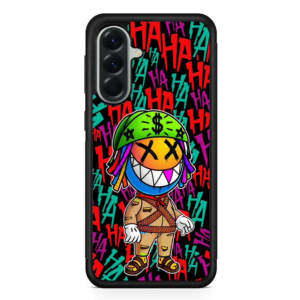 Always Happy Smiling Mask Samsung Galaxy A56 Case | Samsung Galaxy A56 Protective Rubber Case