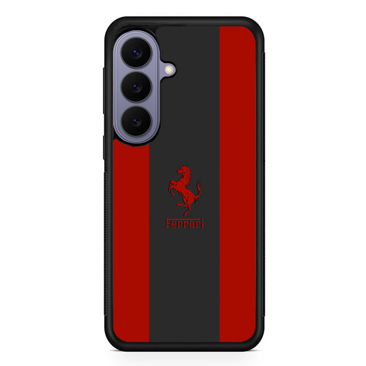 Ferrari Silhouette of Signature Samsung Galaxy S26 Case | Slim Protective Rubber Case for Samsung S26
