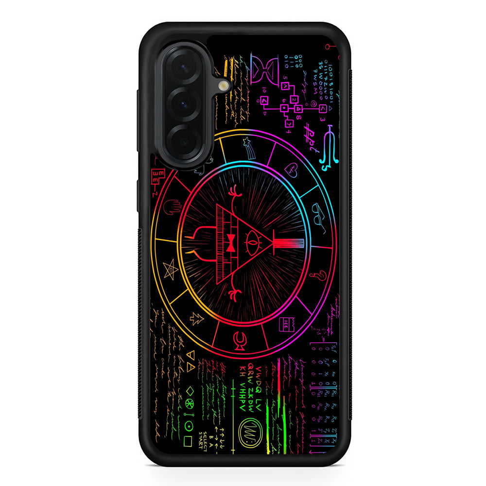 Gravity Falls Bill Cipher Colorful Samsung Galaxy A36 Case | Protective Rubber Cover