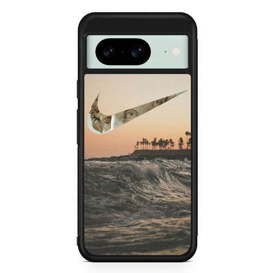 Nike Wave Sunset Google Pixel 8 Case | Slim Rubber Case for Google Pixel 8