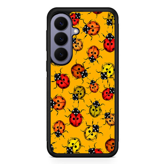 Colorful Ladybugs Pattern Samsung Galaxy S26 Case | Durable Rubber Case for Samsung Galaxy S26