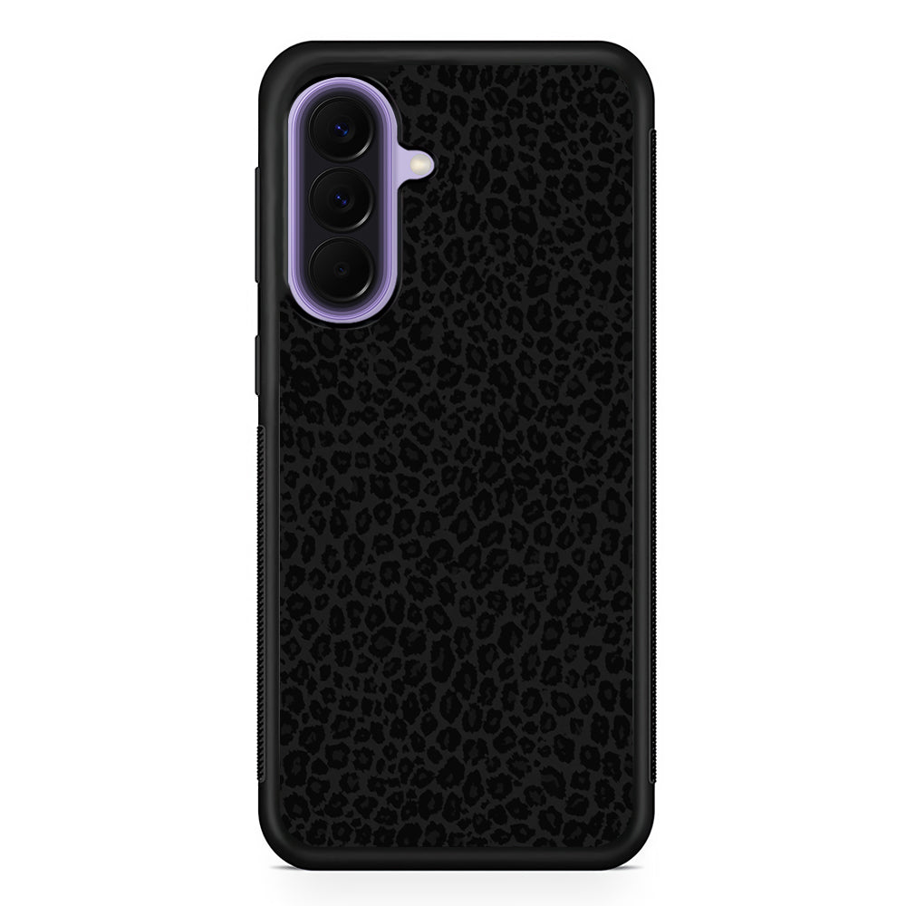 Black Leopard Skin Pattern Samsung Galaxy A57 Case | Slim Samsung Galaxy A57 Rubber Case
