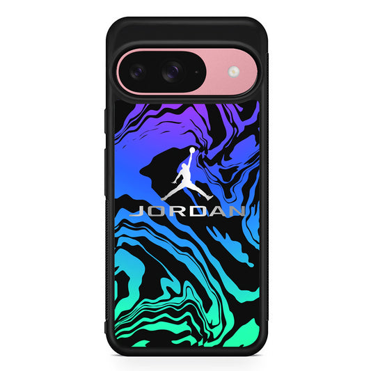 Air Jordan Silver Gradation Google Pixel 9 Case | Google Pixel 9 Protective Rubber Case