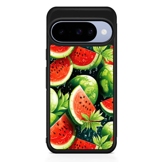 Watermelon Summer Fresh Fruit Google Pixel 10 Case | Google Pixel 10 Rubber Protective Case