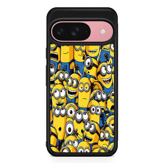 Despicable Me Army of Minions Google Pixel 9 Case | Google Pixel 9 Protective Rubber Case