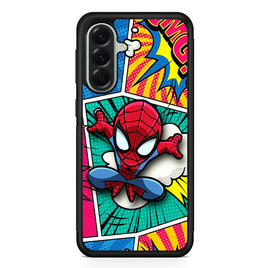 Spiderman Comic Poof Samsung Galaxy A56 Case | Samsung Galaxy A56 Protective Rubber Case