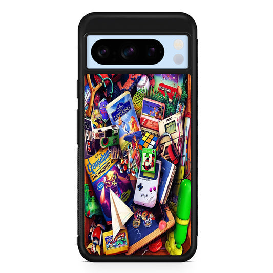 Mushup Game Vintage Google Pixel 8 Pro Case | Slim Rubber Case for Google Pixel 8 Pro