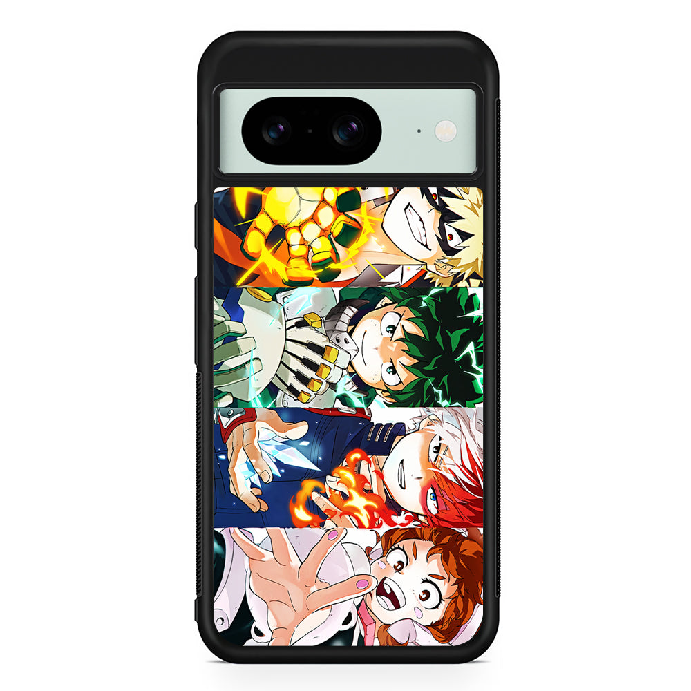 My Hero Academia Main Characters Google Pixel 8 Case | Durable Protective Cover for Google Pixel 8