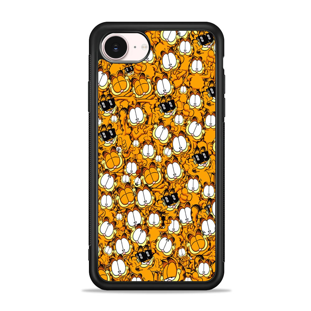 Garfield Cartoon Collage iPhone 17e Case - Silicone Case