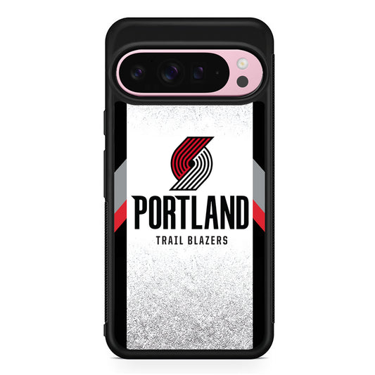 NBA Portland Trail Blazers Silver Google Pixel 9 Pro XL Case | Protective Cover