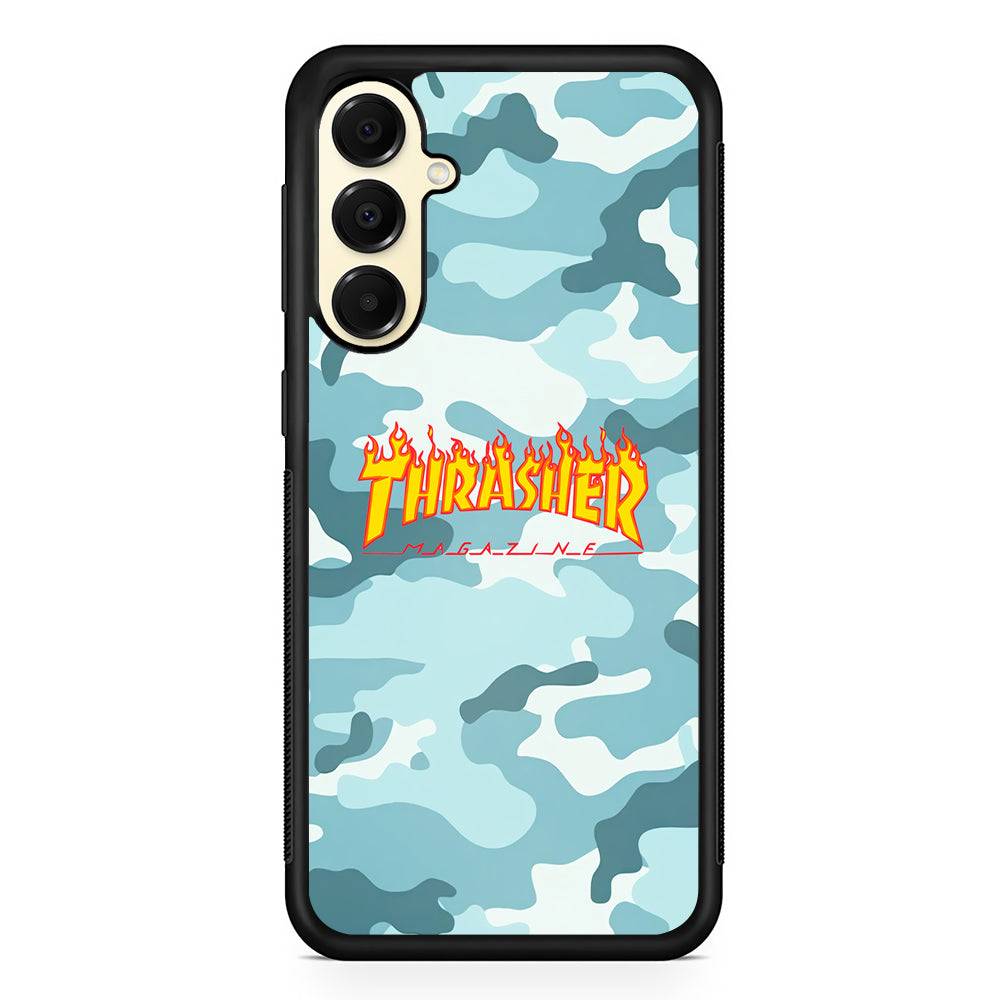 Thrasher Camo Light Blue Samsung Galaxy A16 Case | Custom Protective Samsung Galaxy A16 Case