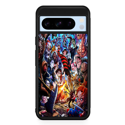 Scary Movie Horror Main Characters Google Pixel 8 Pro Case | Slim Rubber Case for Google Pixel 8 Pro