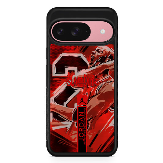 Air Jordan Scream on Fighting Google Pixel 9 Case | Google Pixel 9 Protective Rubber Case
