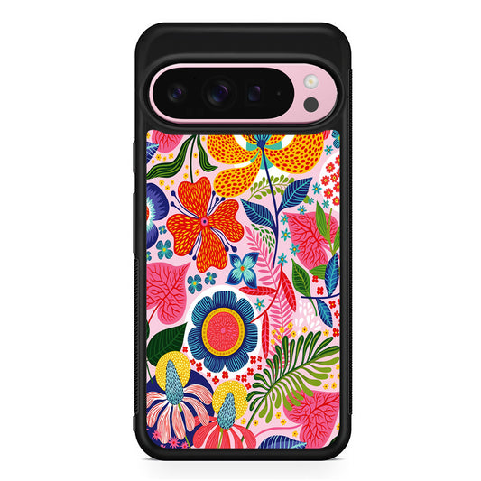 Exotic Floral Aesthetic Google Pixel 9 Pro XL Case | Protective Cover