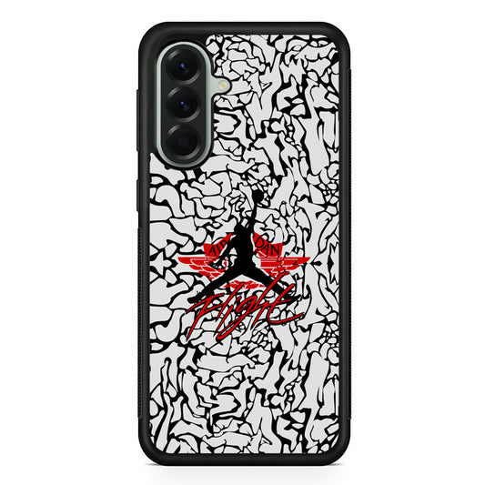 Air Jordan Endemic Patern Samsung Galaxy A56 Case | Samsung Galaxy A56 Rubber Protective Case