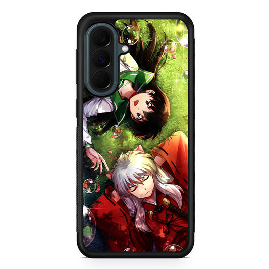 Inuyasha and Kagome Couple Samsung Galaxy A37 Case | Samsung Galaxy A37 Rubber Phone Case
