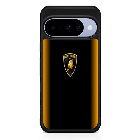 Lamborghini Stripe Gold Google Pixel 10 Case | Google Pixel 10 Rubber Protective Case