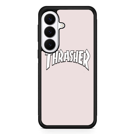 Thrasher Pearl White Logo Samsung Galaxy S26 Plus Case | Stylish Protective Cover for Samsung Galaxy S26 Plus