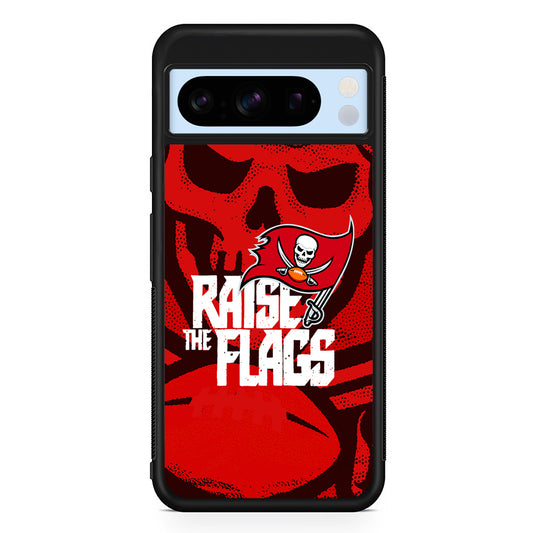 NFL Tampa Bay Buccaneers Flags Google Pixel 8 Pro Case | Slim Rubber Case for Google Pixel 8 Pro
