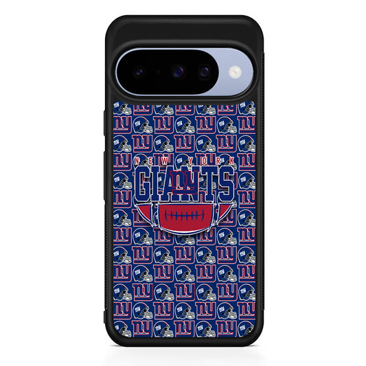NFL New York Giants Wall Patern Google Pixel 10 Case | Google Pixel 10 Rubber Protective Case