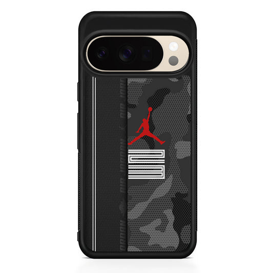 Air Jordan Emblem on Leather Google Pixel 10 Pro XL Case | Slim Google Pixel 10 Pro XL Protective Case