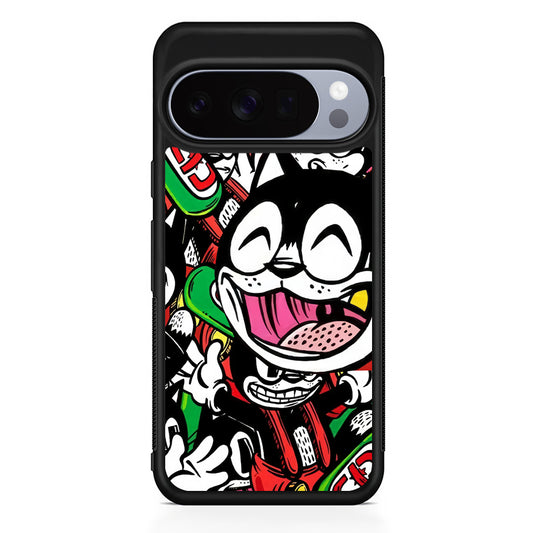 Kitty Club Party Google Pixel 10 Pro Case | Slim Google Pixel 10 Pro Rubber Case