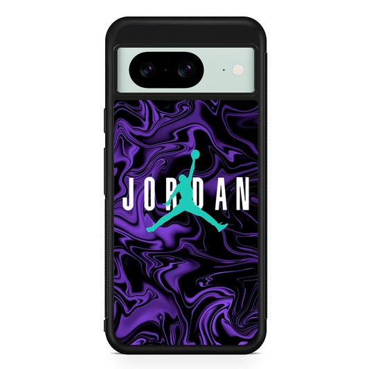 Air Jordan Purple Abstract Google Pixel 8 Case | Durable Protective Cover for Google Pixel 8