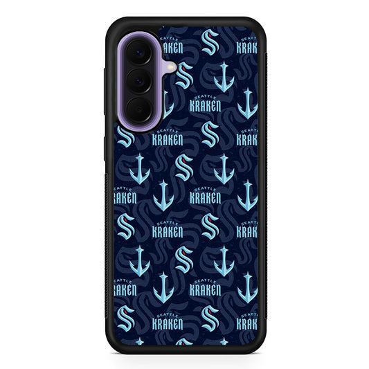 NHL Seattle Kraken Pattern Samsung Galaxy A57 Case | Slim Samsung Galaxy A57 Rubber Case