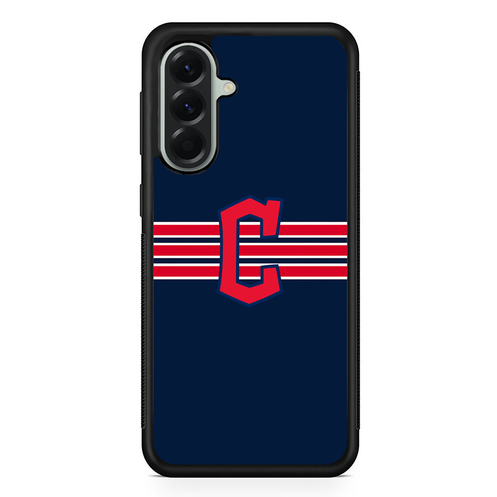 MLB Cleveland Guardians Team Samsung Galaxy A56 Case | Samsung Galaxy A56 Protective Rubber Case